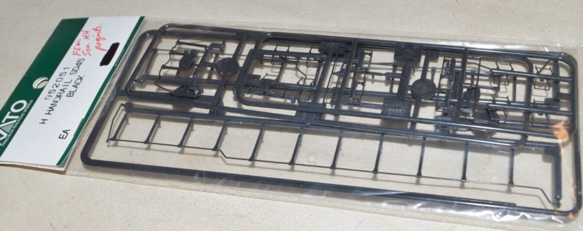 Kato 952051 HO Black H Handrail & Grabirons SD45
