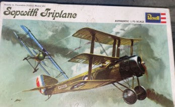 Revell H-654:50 1:72 Sopwith Triplane Military Aircraft Plane Model Kit
