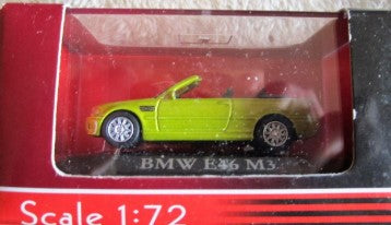 Road Signature 1:72 Die Cast Metal Collection Lime Green BMW E45 M3