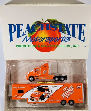 Peachstate 28 1:64 Tony Stewart #20 Home Depot Racing  Team Transporter