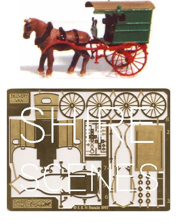 Shire Scenes S17 Z Two Wheeled Delivery Van Etched Metal Kit