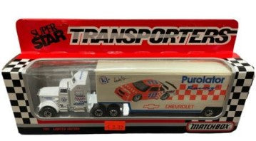 Matchbox CY104 1:64 Super Star Derrike Cope Purolator Racing Team Transporter