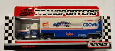 Matchbox CY104 1:64 Super Star Rob Moroso #20 Crown Racing Team Transporter