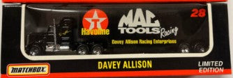 Matchbox 28 1:64 Davey Allison MAC Tools Racing Enterprises Transporter