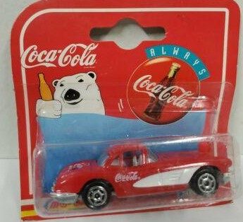 Majorette 62176 1:64 1958 Coca Cola Decorated Corvette