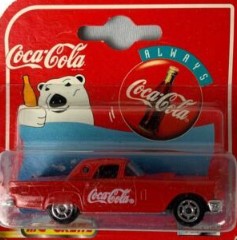Majorette 62206 1:64 1957 Coca Cola Decorated Ford Thunderbird