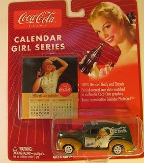 Johnny Lightning 309-01 1:64 Calendar Girl Coca Cola 1940 Ford Sedan Delivery