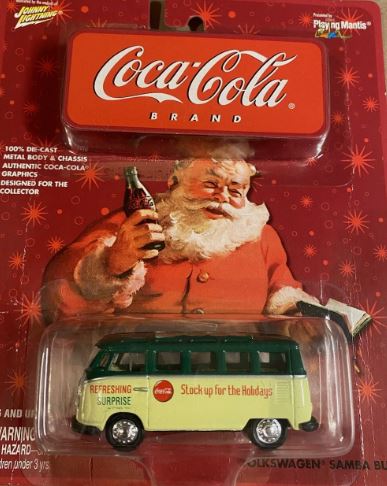 Johnny Lightning 309-02 1:64 Coca-Cola Santa Series Volkswagen Samba Bus