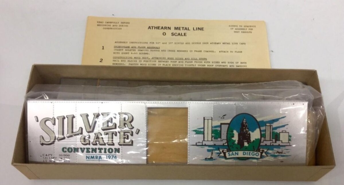 Athearn O G.F. Menzies Co. Silver Gate Convention 1974 San Diego 40'Box Car Kit