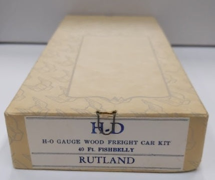H-D Scale Models HO Rutland Wood Freight Car Fishbelly 40 Ft. Kit