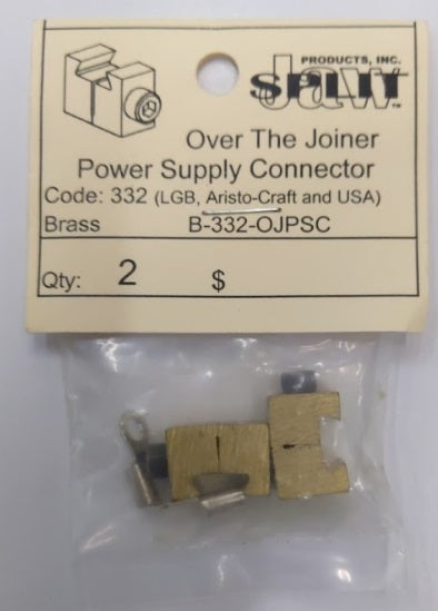 Split Jaw B-332-OJPSC Over The Joiner Brass Poweer Supply Connector (Pack of 2)