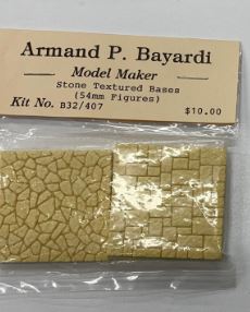 Bayardi B32/407 1:32 Resin Stone Textured Bases (Set of 3)