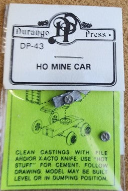 Durango Press DP-43 HO Mine Car Model Kit