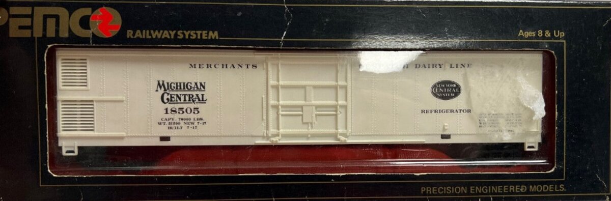 Pemco 3452-005 HO Michigan Central 60' Reefer Car N.Y.C.