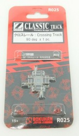 Rokuhan R025 Z Gauge Classic Track Crossing Track 90 Degree