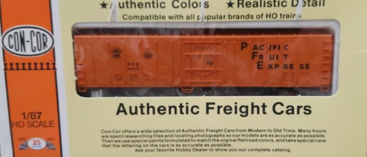 Con-Cor 0001-009801-1 HO PFE 57' Orange W/Black Letters Mechanical Reefer Kit