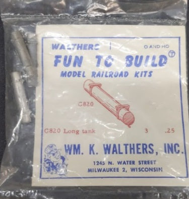 Walthers C820 O And HO Scale Long Tank (Pack of 3)