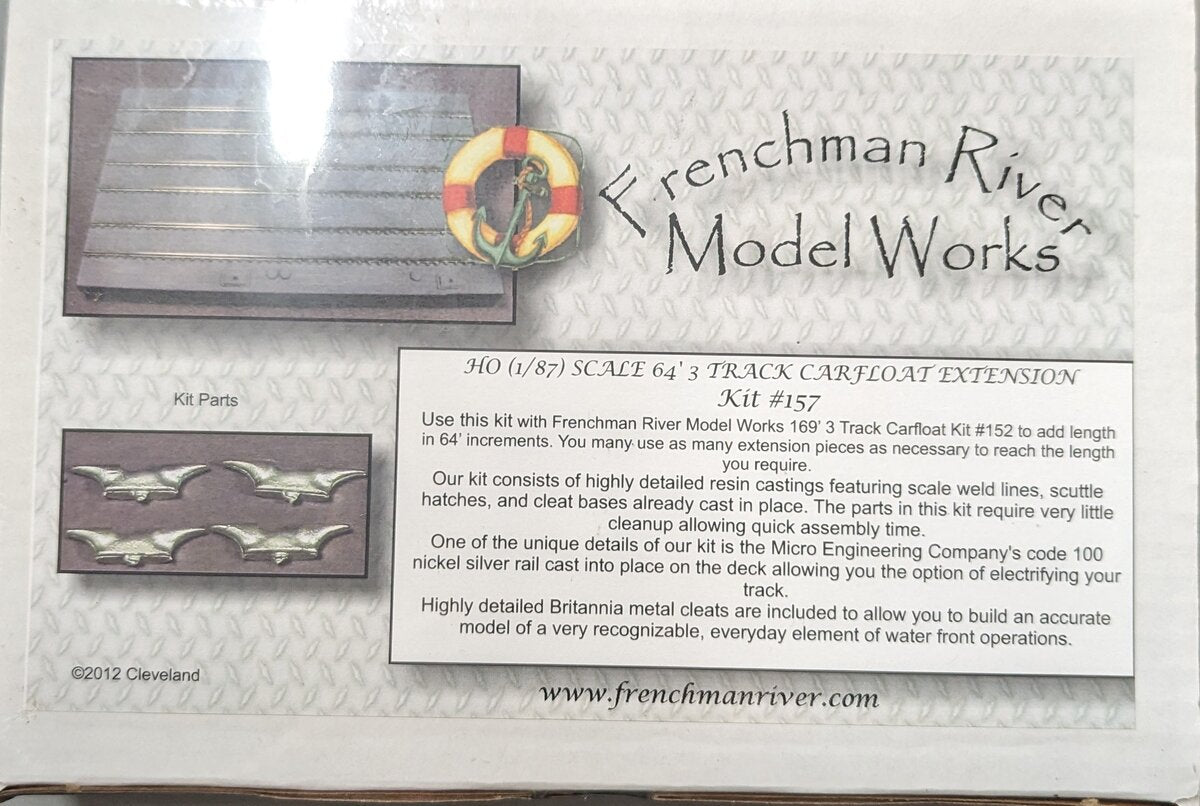 Frenchman River Model Works 157 HO 64'-3 Track Carfloat Extension Building Kit