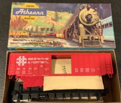Athearn 546 HO Sabine River & Northern 50' ACF Boxcar Kit #5187