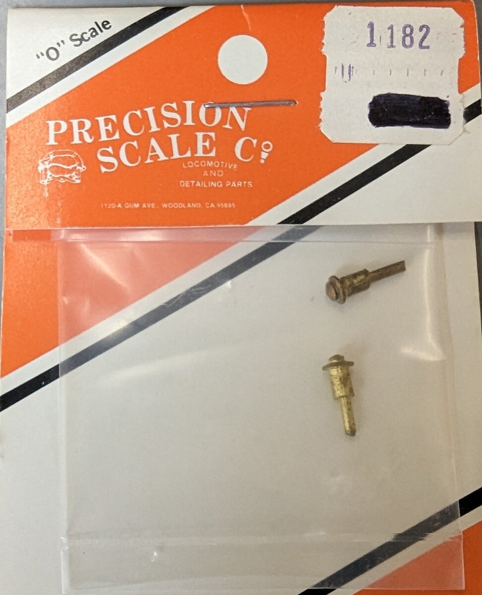 Precision Scale Co. 1182 O Scale Replacement Smoke Stacks (Pack of 2)
