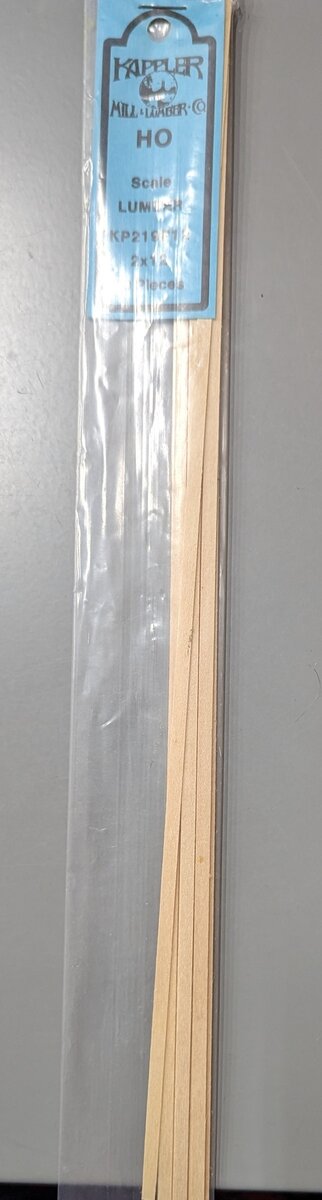 Kappler KP219P12 HO 2 x 12 Lumber Strips (Pack of 10)