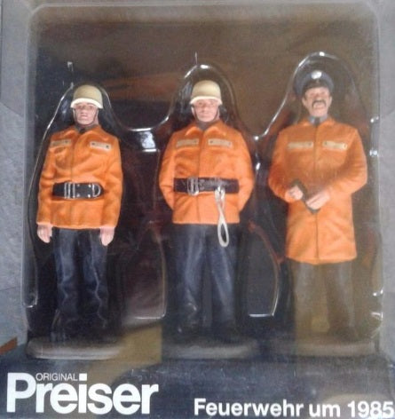 Preiser 7560 G Fire Brigade Figures (Set of 3)