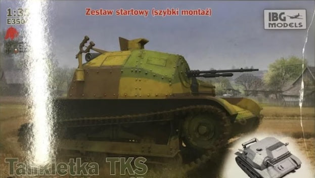 IBG Models E3504 1:35 ieta TKS z CKM Hotchkiss wz.25 Military Tank Model Kit