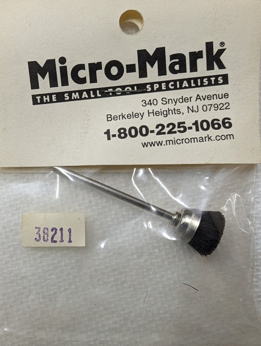 Micro-Mark 38211 Bristle Cup Brush 3/32" Shank