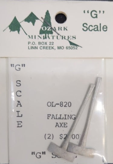 Ozark Miniatures OL-820 G Falling Axe (Pack of 2)