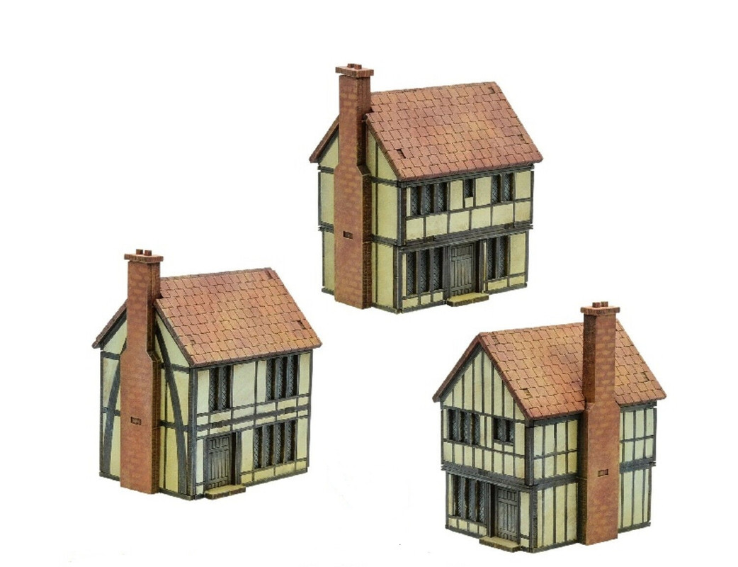 Warlord Games 218810005 Pike & Shotte Town Houses Scenery Pack Plastic Kit
