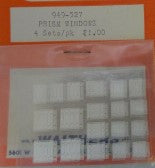 Walthers 949-527 HO/O Prism Windows (4 Sets)