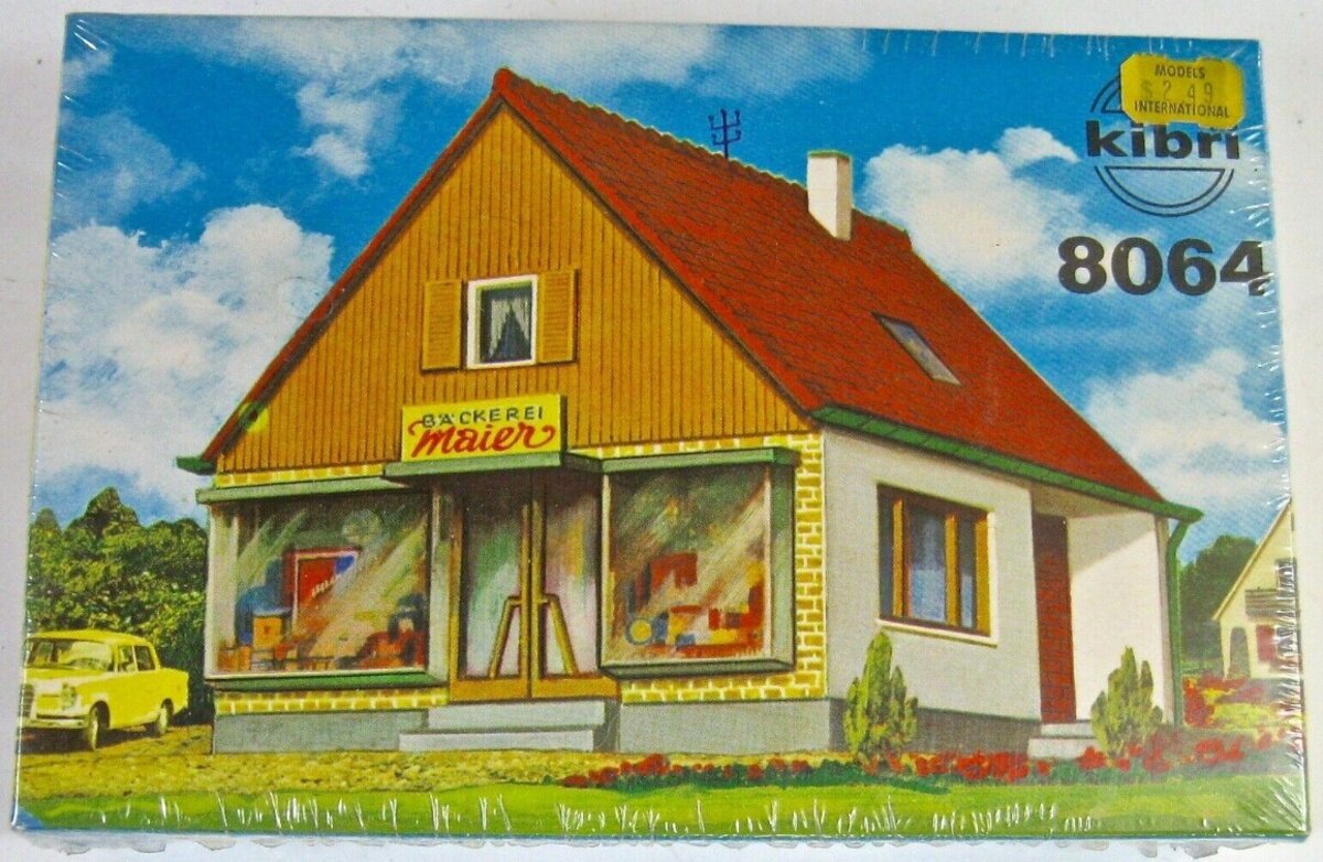 Kibri B-8064 HO Scale Maier Storefront Plastic Model Building Kit