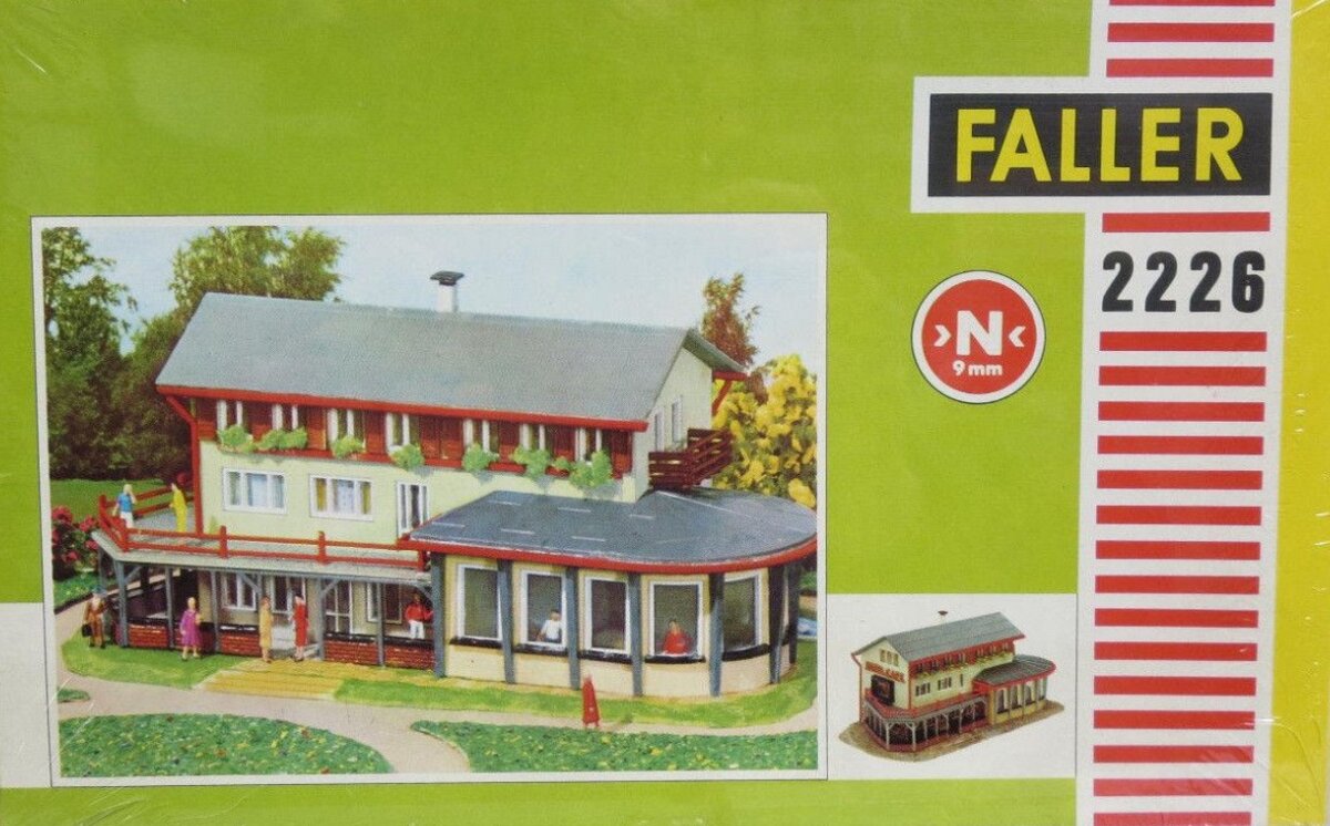 Faller 2226 N Scale Café-Restaurant Building Kit – Trainz