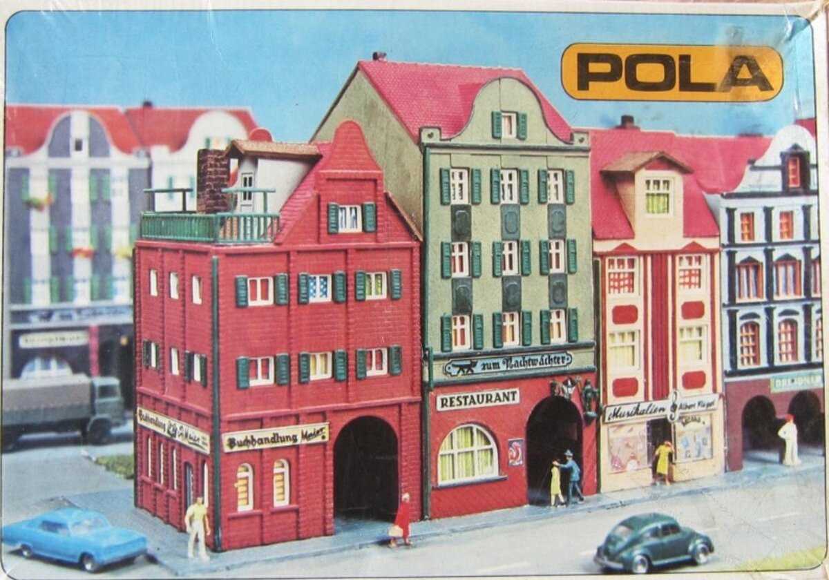 Pola 297 N Scale City Distric Buildings Kit