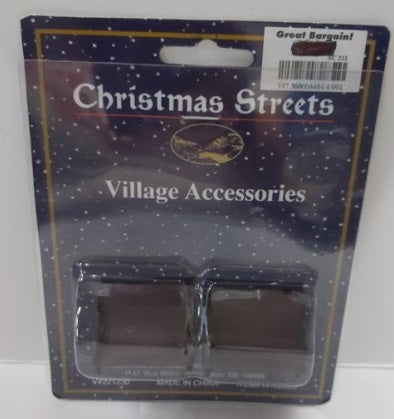 Midwestern Home Products 14102623 HO Park Bench Christmas Streets (Pack of 2)