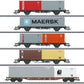Marklin 47680 HO German Federal Railroad Container Transport Cars (Set of 5)