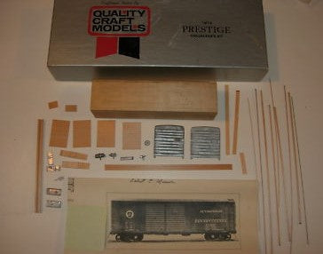 Quality Craft 1972 O 40' PRR Automobile Box Car Building Kit