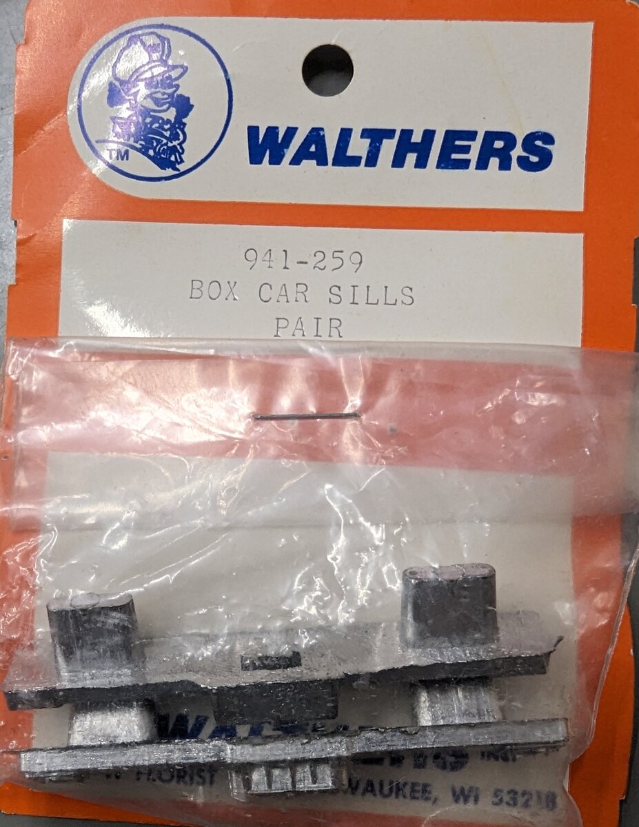 Walthers 941-259 HO Box Car Sills Pair
