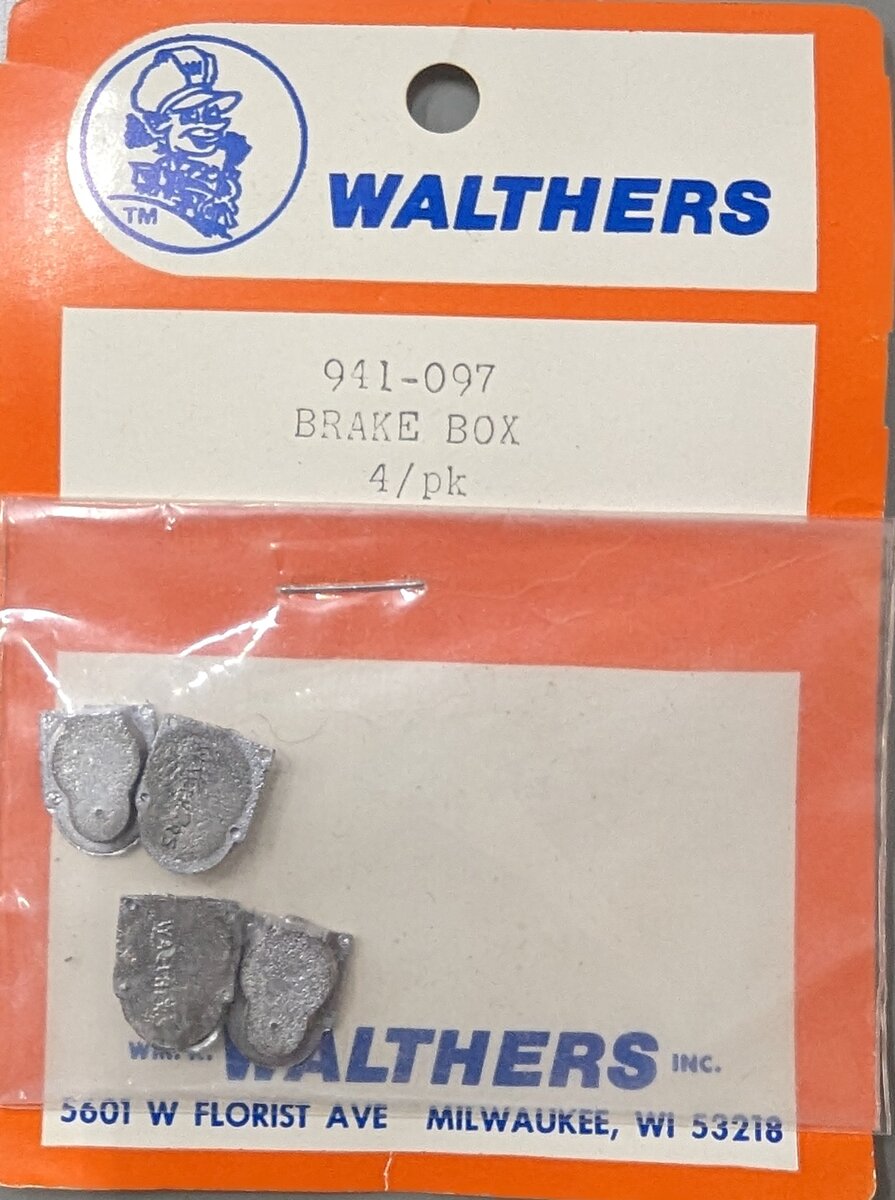 Walthers 941-097 HO Brake Box (Pack of 4)