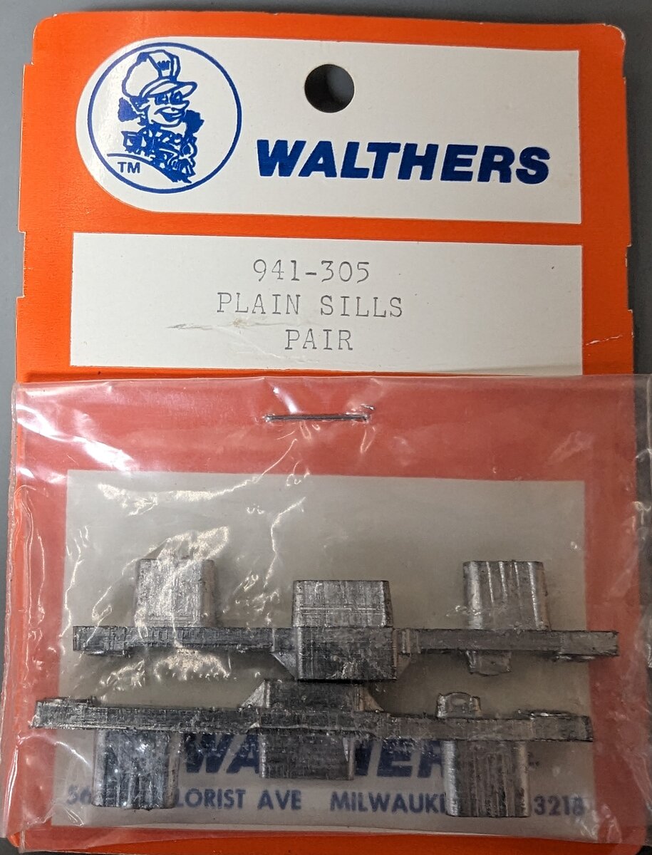 Walthers 941-305 HO Plain Sills Pair