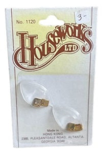 Houseworks 1120 Z Scale Brass Door Hinges (Pack of 4)
