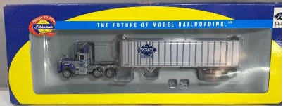 Athearn 70994 HO RTR Overnite Mack R Truck w/ 40'' Exterior Post Trailer