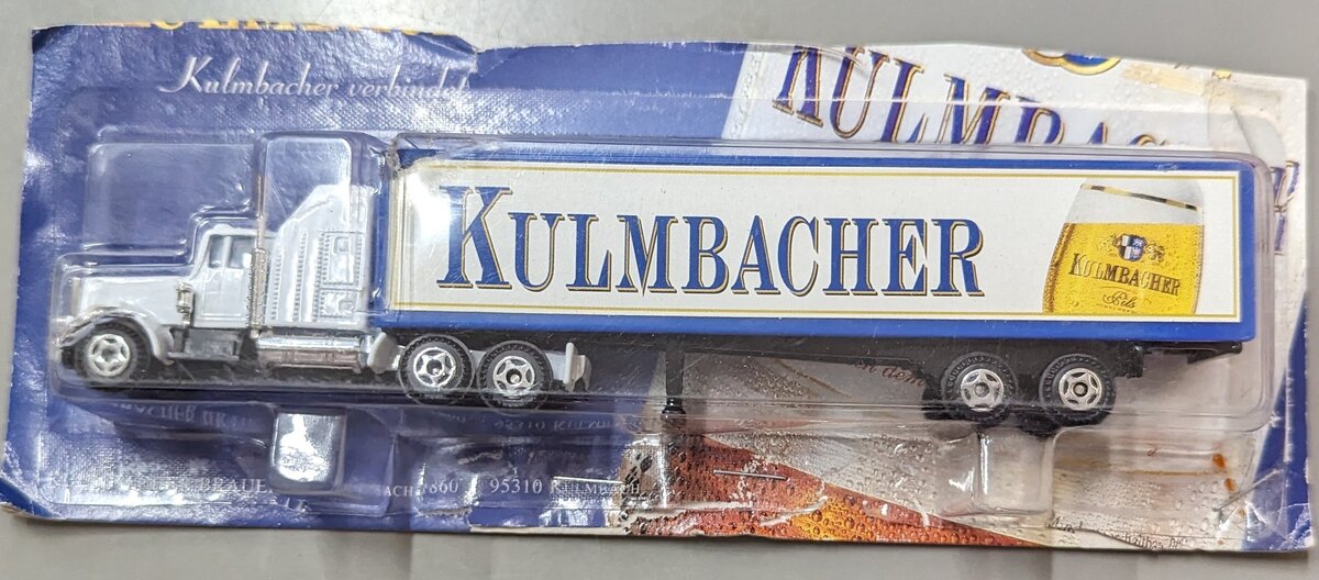 Grell Hummer 95310 HO Kulmbacher German Bottling Company White Semi Truck