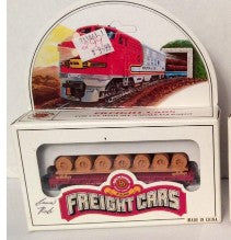 Bachmann 73661 N Santa Fe 51' Flat Car w/Load of 7 Rolls of Wire