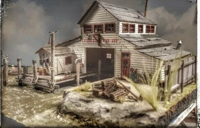 KC'S Workshop KCW79 HO Steelton Wharf Lobster Co-Op Building Kit