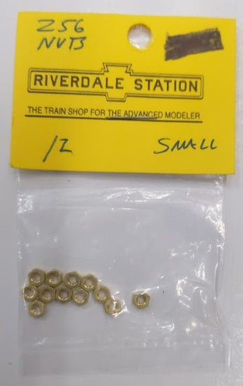 Riverdale Station 256 Z Scale Nut Brass Small (Box of 12)