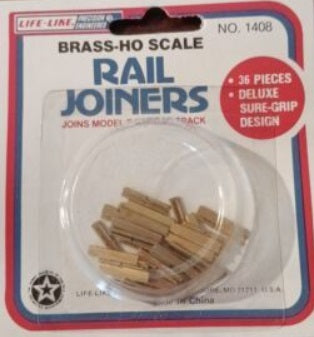Life Like 1408 HO Scale Brass Rail Joiners (Pack of 36)