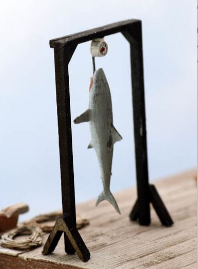 Model Tech Studios SO186 HO Scale The Big Catch Shark / Gantry Frame Kit