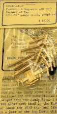 David M. Hoffman HOn30-LB-2 N Gauge Franklin & Megantic Log Bunk (Pack of 2)