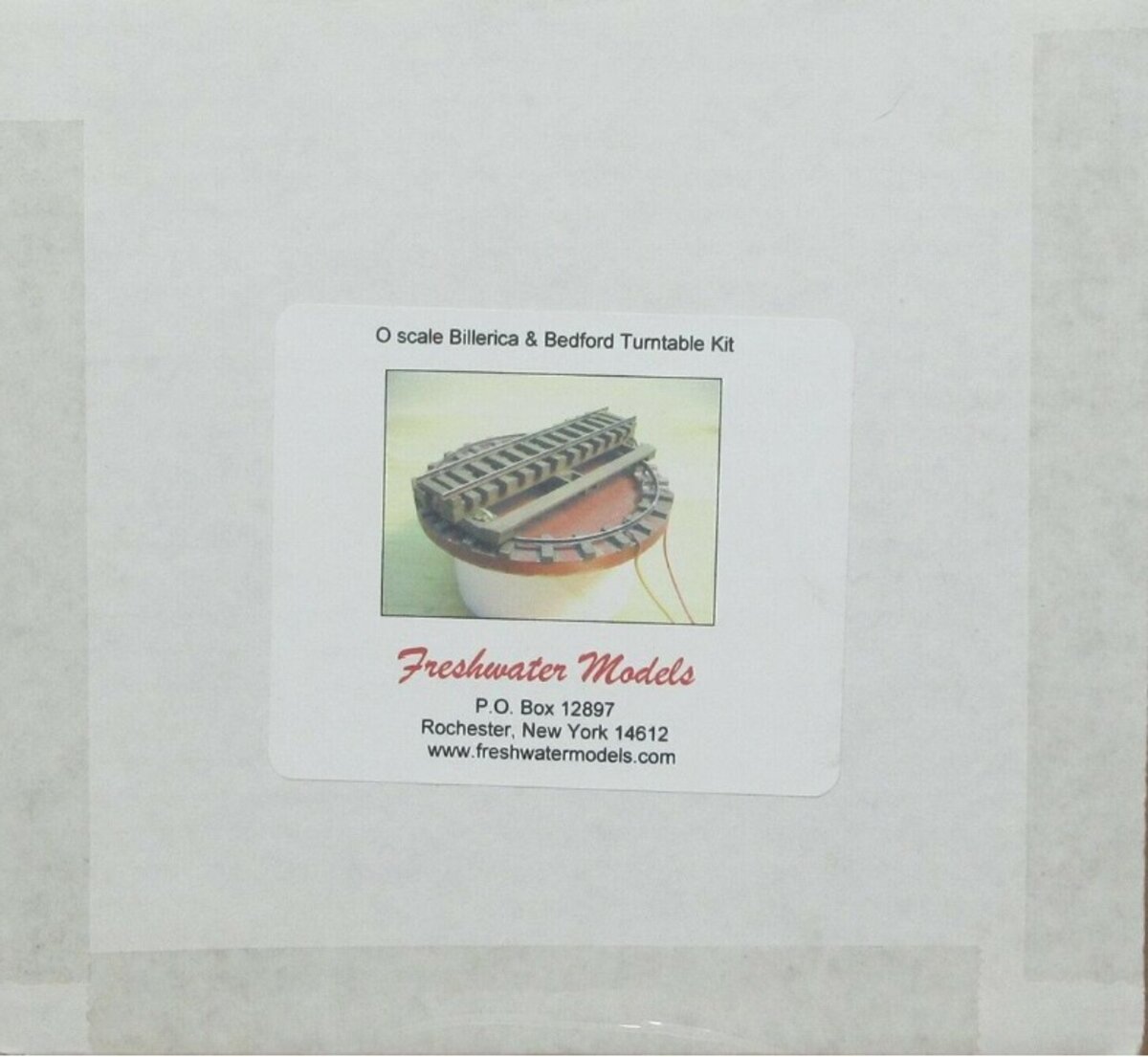 Freshwater Models O Scale Billerica & Bedford Turnable Kit